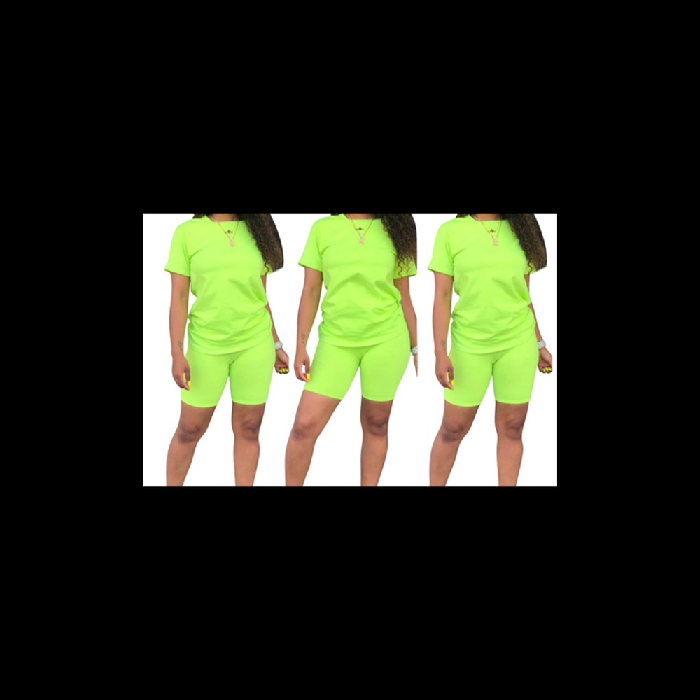 Two-piece Biker Short Set